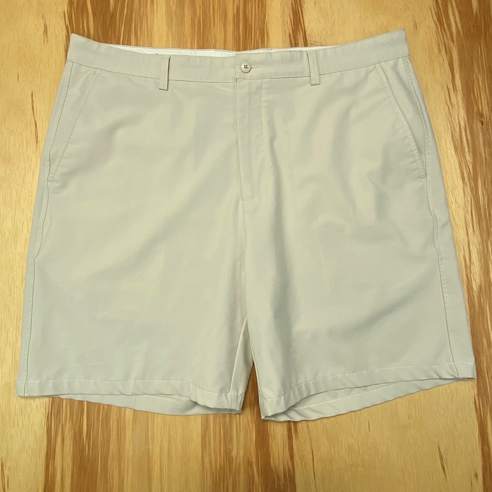 FootJoy Golf Shorts Men's 40 Beige Performance Stretch Flat Front
